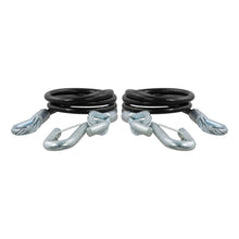 Load image into Gallery viewer, CURT 80151 44-1/2" Safety Cables with 2 Snap Hooks (5,000 lbs, Vinyl-Coated, 2-Pack)