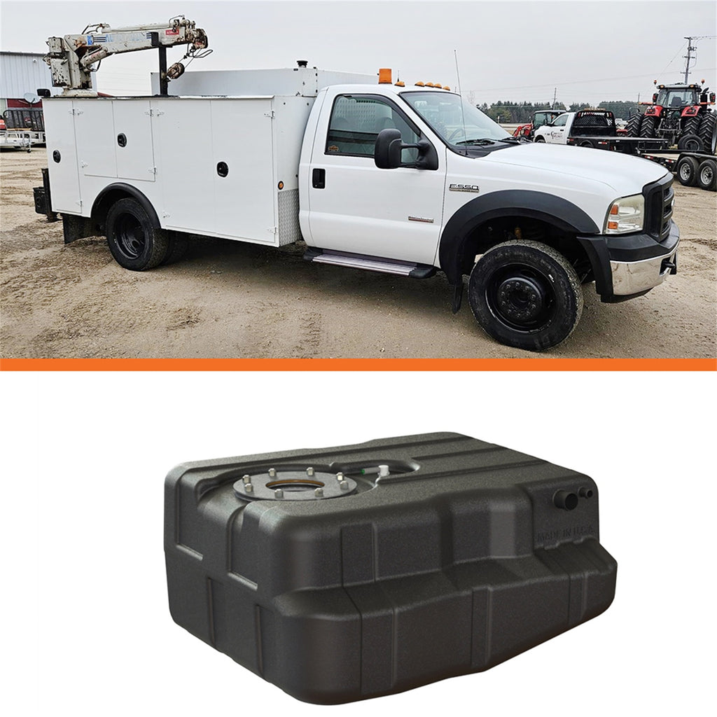 TITAN Fuel Tanks 8020099A After-Axle Utility Tank for Select Ford E-350 Club Wagon, Ford E-350 Econoline Club Wagon, Ford E-350 Super Duty, Ford E-450 Econoline Super Duty, Ford E-450 Super Duty, Ford E-550 Econoline Super Duty, Ford E-550 Super Duty,