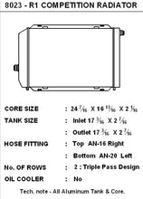 Load image into Gallery viewer, CSF Cooling - Racing &amp; High Performance Division 8023 R-1 Triple-Pass "Ultimate Motorsports" Competition Radiator