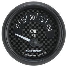 Load image into Gallery viewer, AutoMeter 8027 GAUGE, OIL PRESS, 2 1/16", 100PSI, ELEC, GT