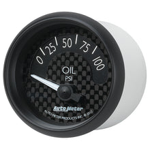 Load image into Gallery viewer, AutoMeter 8027 GAUGE, OIL PRESS, 2 1/16", 100PSI, ELEC, GT