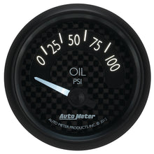 Load image into Gallery viewer, AutoMeter 8027 GAUGE, OIL PRESS, 2 1/16", 100PSI, ELEC, GT