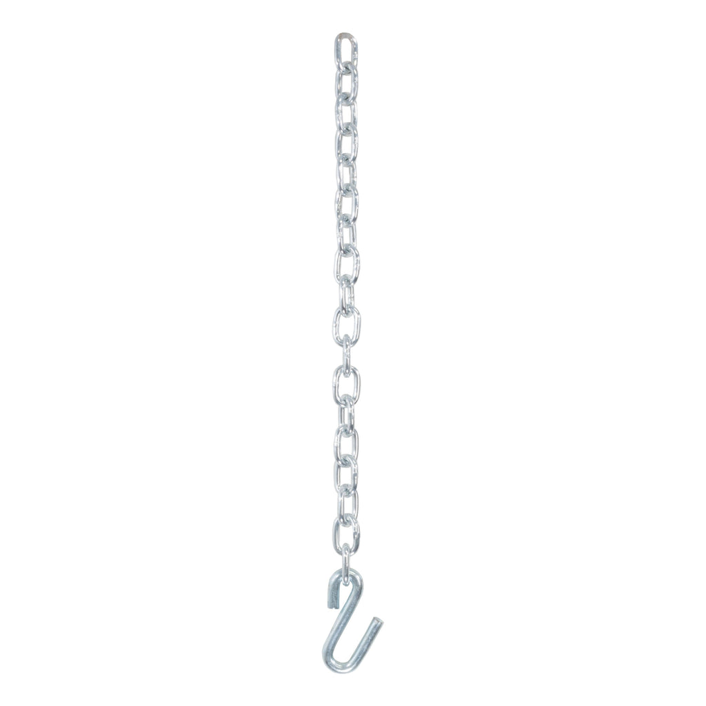 CURT 80300 27" Safety Chain with 1 S-Hook (7,000 lbs, Clear Zinc)