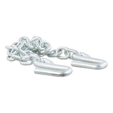 Load image into Gallery viewer, CURT 80301 48" Safety Chain with 2 S-Hooks (7,000 lbs, Clear Zinc)