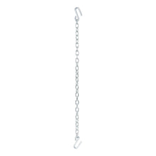 Load image into Gallery viewer, CURT 80301 48" Safety Chain with 2 S-Hooks (7,000 lbs, Clear Zinc)
