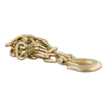 Load image into Gallery viewer, CURT 80303 35" Safety Chain with 1 Clevis Hook (12,600 lbs, Yellow Zinc)