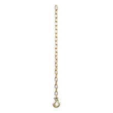 Load image into Gallery viewer, CURT 80303 35" Safety Chain with 1 Clevis Hook (12,600 lbs, Yellow Zinc)