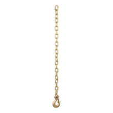Load image into Gallery viewer, CURT 80304 35" Safety Chain with 1 Clevis Hook (18,800 lbs, Yellow Zinc)