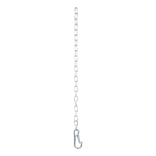 Load image into Gallery viewer, CURT 80312 27" Safety Chain with 1 Snap Hook (2,000 lbs, Clear Zinc)