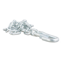 Load image into Gallery viewer, CURT 80313 27" Safety Chain with 1 Snap Hook (5,000 lbs, Clear Zinc)