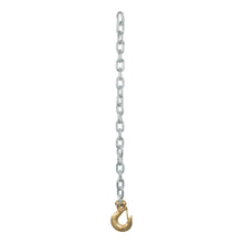 Load image into Gallery viewer, CURT 80315 35" Safety Chain with 1 Clevis Hook (16,200 lbs, Yellow Zinc)