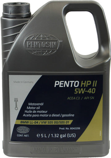 Pentosin 8042206 Pento High Performance II 5W40 Synthetic Engine Oil - 5 L