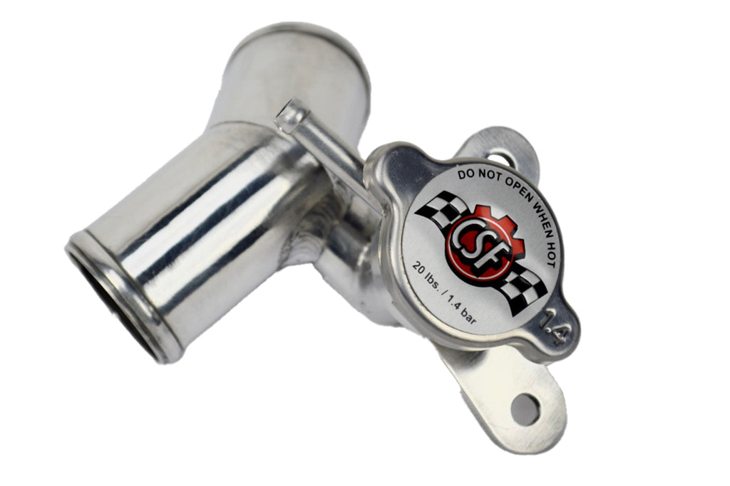 CSF Cooling - Racing & High Performance Division 8044 FR-S/BRZ/86/GR86 All-Aluminum Filler Neck w/1.4 bar High Pressure Radiator Cap for Select Scion FR-S, Subaru BRZ, Toyota 86, Toyota GR86