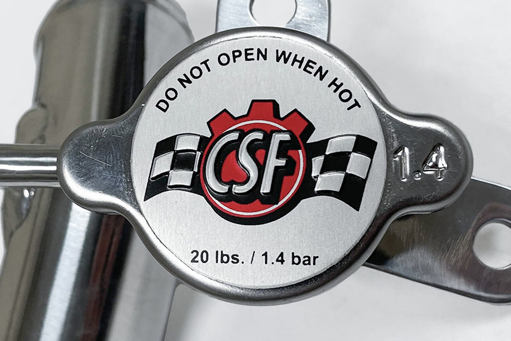 CSF Cooling - Racing & High Performance Division 8044 FR-S/BRZ/86/GR86 All-Aluminum Filler Neck w/1.4 bar High Pressure Radiator Cap for Select Scion FR-S, Subaru BRZ, Toyota 86, Toyota GR86