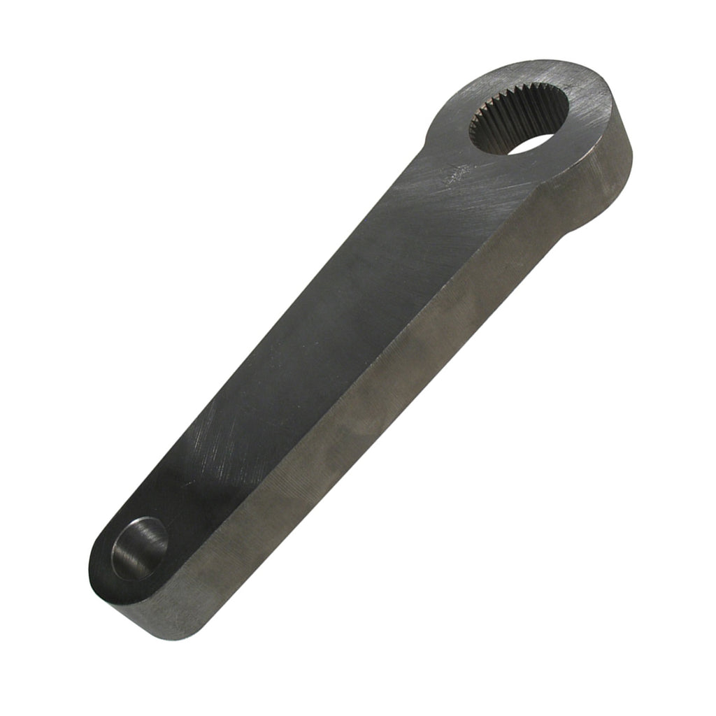 Borgeson 806003 Flat Pitman Arm.  Fits 122/525/605 Box.  Fits 122/525/605 Box.  Bendable Steel.