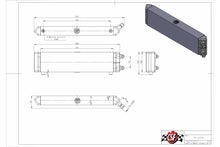 Load image into Gallery viewer, CSF Cooling - Racing &amp; High Performance Division 8066 Universal Dual-Pass internal/external Oil Cooler - 22.0in L x 5.0in H x 2.25in W