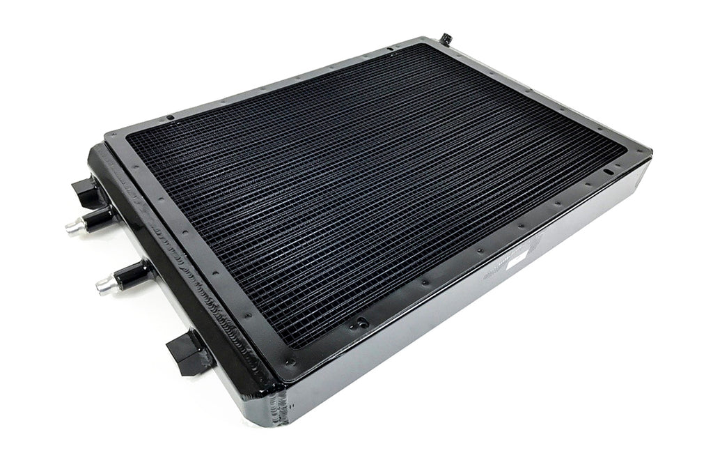 CSF Cooling - Racing & High Performance Division 8075V BMW F8X M3/M4 Front Mount Heat Exchanger w/ rock guard - Black for Select BMW M2, BMW M3, BMW M4, BMW i8