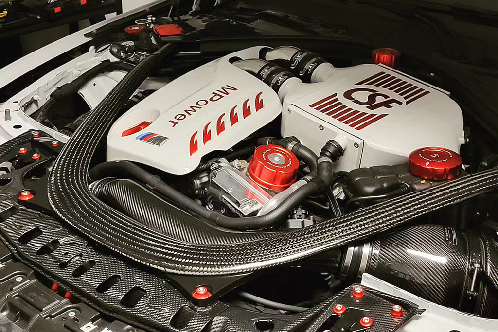 CSF Cooling - Racing & High Performance Division 8082R F8X M3 / M4 / M2 Comp Top Mount Charge-Air-Cooler - Raw Finish for Select BMW M2, BMW M3, BMW M4