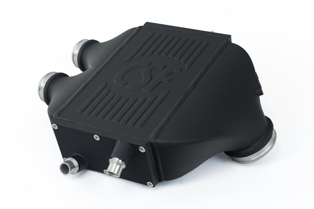 CSF Cooling - Racing & High Performance Division 8082 F8X M3 / M4 / M2 Comp Top Mount Charge-Air-Cooler - Crinkle Black Finish for Select BMW M2, BMW M3, BMW M4