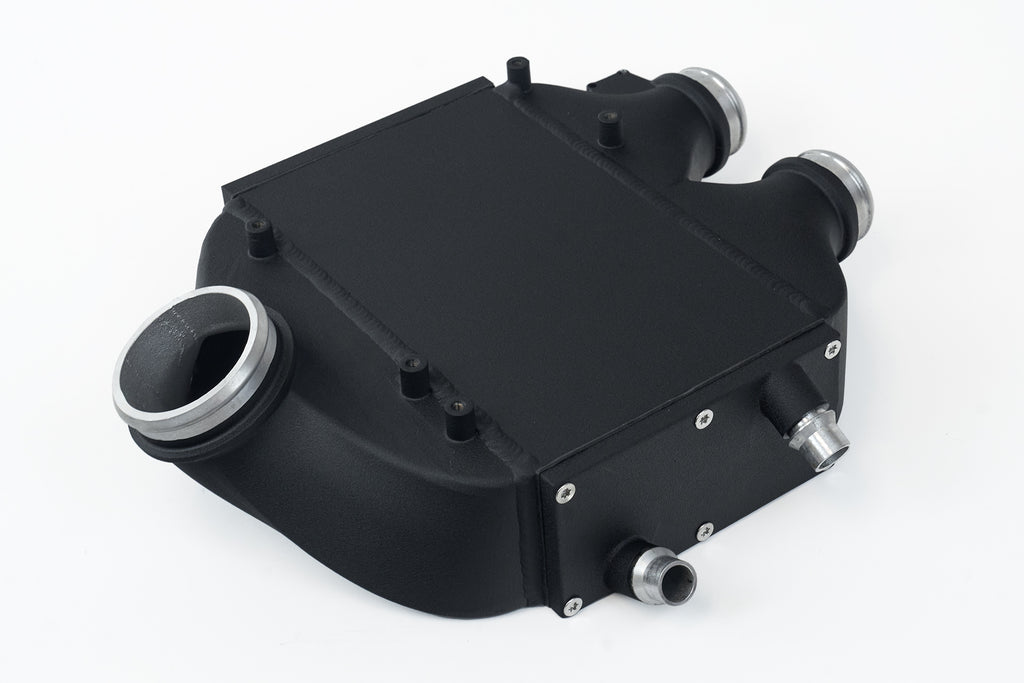 CSF Cooling - Racing & High Performance Division 8082 F8X M3 / M4 / M2 Comp Top Mount Charge-Air-Cooler - Crinkle Black Finish for Select BMW M2, BMW M3, BMW M4