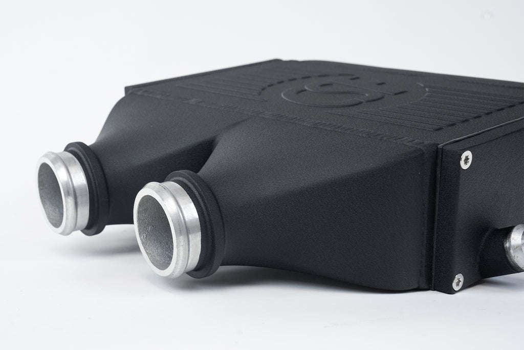 CSF Cooling - Racing & High Performance Division 8082 F8X M3 / M4 / M2 Comp Top Mount Charge-Air-Cooler - Crinkle Black Finish for Select BMW M2, BMW M3, BMW M4