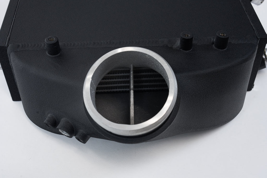 CSF Cooling - Racing & High Performance Division 8082 F8X M3 / M4 / M2 Comp Top Mount Charge-Air-Cooler - Crinkle Black Finish for Select BMW M2, BMW M3, BMW M4