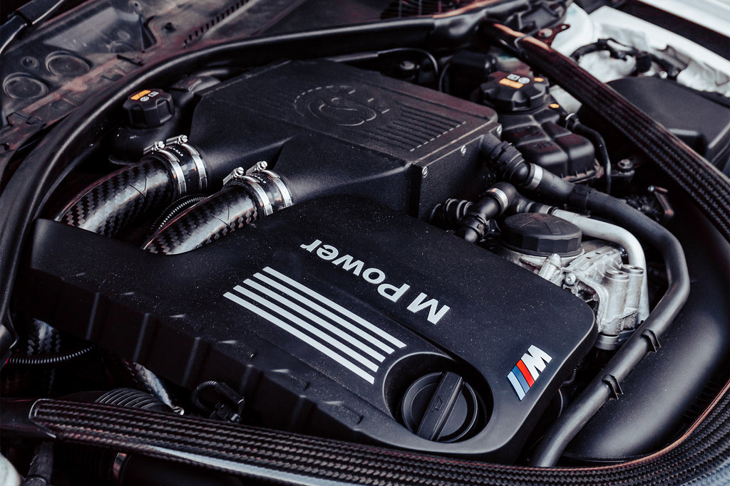 CSF Cooling - Racing & High Performance Division 8082 F8X M3 / M4 / M2 Comp Top Mount Charge-Air-Cooler - Crinkle Black Finish for Select BMW M2, BMW M3, BMW M4