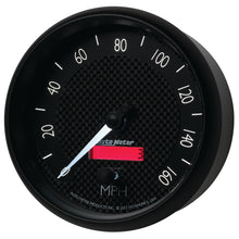Load image into Gallery viewer, AutoMeter 8089 GAUGE, SPEEDOMETER, 5", 160MPH, ELEC. PROGRAMMABLE, GT