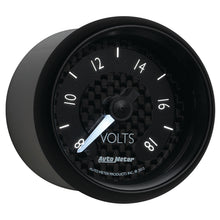 Load image into Gallery viewer, AutoMeter 8091 GAUGE, VOLTMETER, 2 1/16", 18V, DIGITAL STEPPER MOTOR, GT