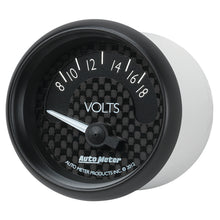 Load image into Gallery viewer, AutoMeter 8092 GAUGE, VOLTMETER, 2 1/16", 18V, ELEC, GT