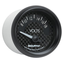 Load image into Gallery viewer, AutoMeter 8092 GAUGE, VOLTMETER, 2 1/16", 18V, ELEC, GT