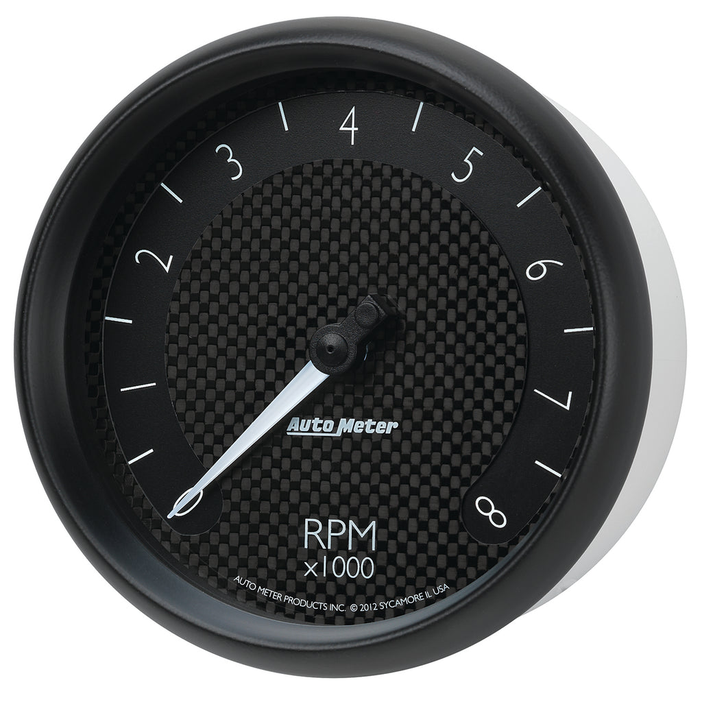AutoMeter 8098 GAUGE, TACHOMETER, 5", 8K RPM, IN-DASH, GT