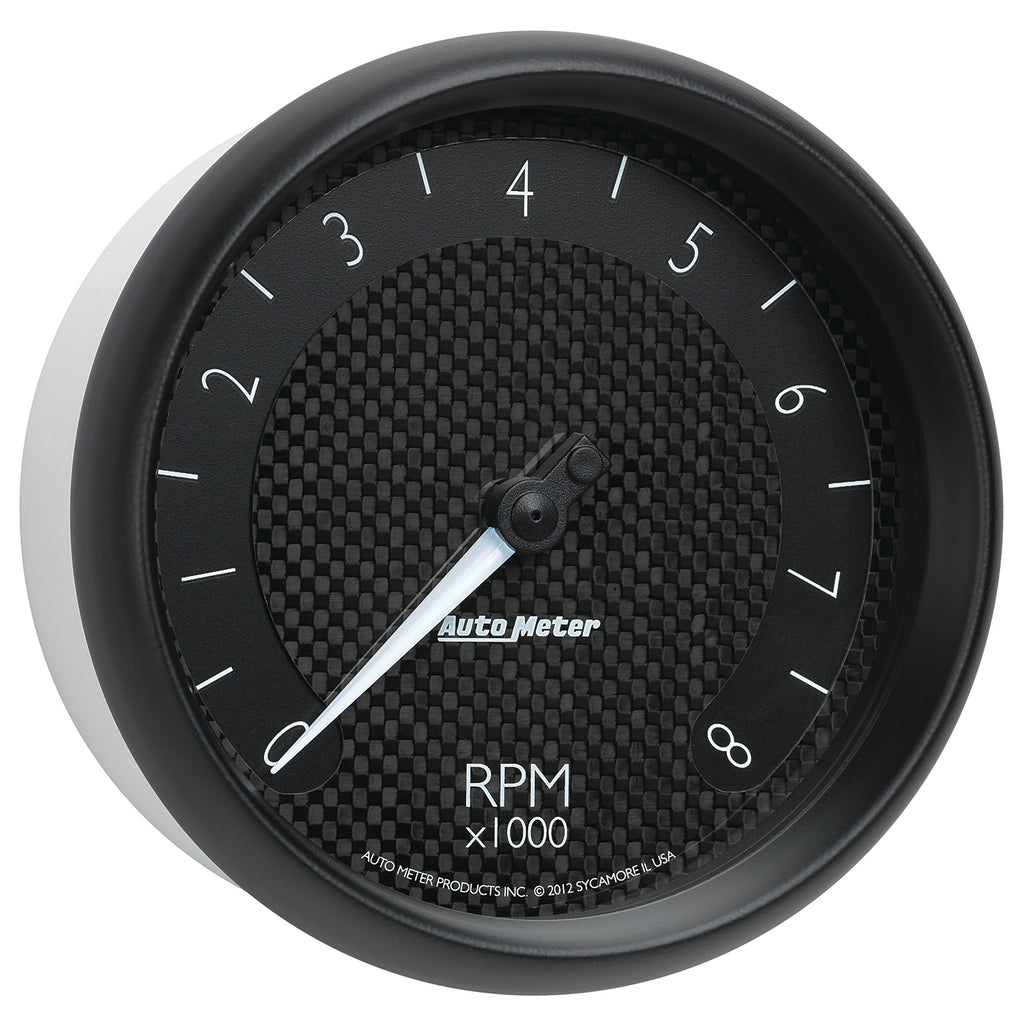 AutoMeter 8098 GAUGE, TACHOMETER, 5", 8K RPM, IN-DASH, GT