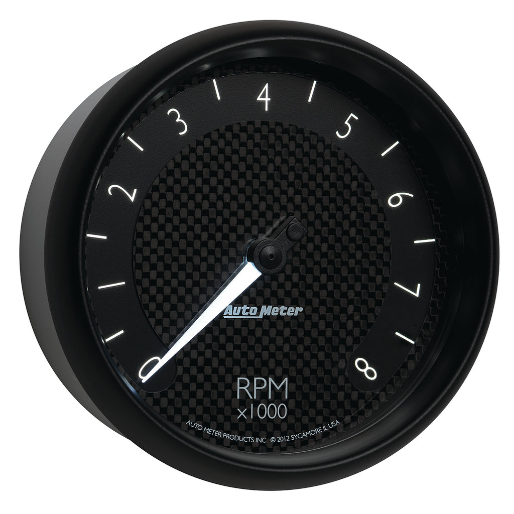 AutoMeter 8098 GAUGE, TACHOMETER, 5", 8K RPM, IN-DASH, GT