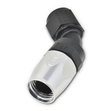 Load image into Gallery viewer, Performance--4-An-BlackSilver-45-Degree-Full-Flow-Hose-End