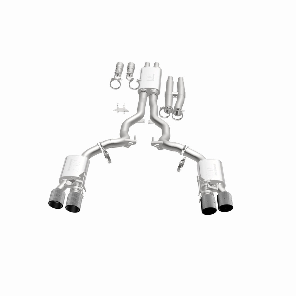 MagnaFlow Exhaust Products 19695 xMOD Series Carbon Fiber Tips Cat-Back System for Select Ford Mustang