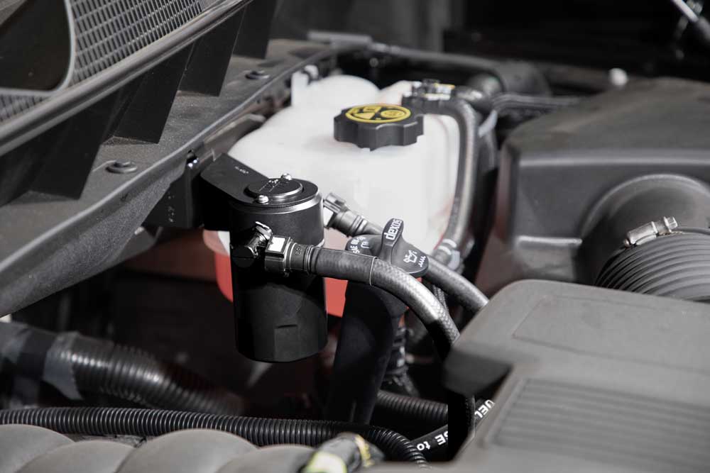 K&N 81-0804 Oil Catch Can for Select Cadillac Escalade, Cadillac Escalade ESV, Chevrolet Silverado 1500, Chevrolet Silverado LD, Chevrolet Silverado LTD, Chevrolet Silverado Nueva, Chevrolet Suburban, Chevrolet Tahoe, GMC Sierra, GMC Sierra 1500, GMC