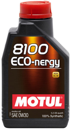 Motul 102793 8100 Eco-Nergy 0W30 Synthetic Engine Oil - 1L