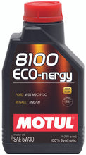 Load image into Gallery viewer, Motul 102782 8100 Eco-Nergy 5W30 Synthetic Engine Oil - 1L