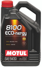 Load image into Gallery viewer, Motul 102898 8100 Eco-Nergy 5W30 Synthetic Engine Oil - 5L