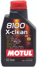 Load image into Gallery viewer, Motul 102786 8100 X-Clean 5W40 Synthetic Engine Oil - 1L
