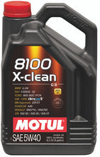 Load image into Gallery viewer, Motul 102051 8100 X-Clean 5W40 Synthetic Engine Oil - 5L
