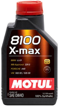 Load image into Gallery viewer, Motul 104531 8100 X-Max 0W40 Synthetic Engine Oil - 1L