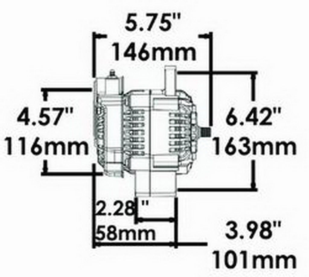 Powermaster Performance 8132 Racing Alternator