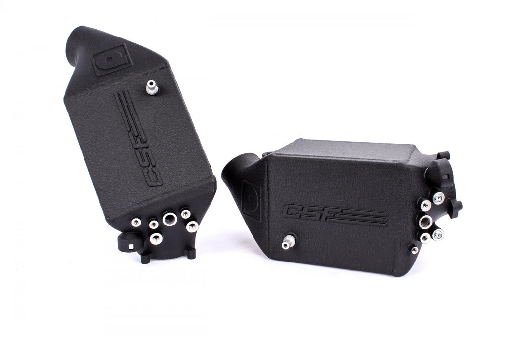 CSF Cooling - Racing & High Performance Division 8109 BMW F1X M5 & M6 Twin Charge-Air-Cooler Set - Crinkle Black Finish for Select BMW M5, BMW M6, BMW M6 Gran Coupe