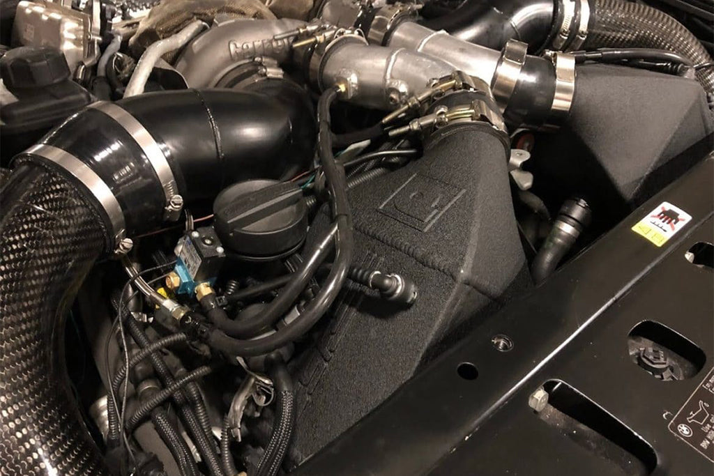 CSF Cooling - Racing & High Performance Division 8109 BMW F1X M5 & M6 Twin Charge-Air-Cooler Set - Crinkle Black Finish for Select BMW M5, BMW M6, BMW M6 Gran Coupe