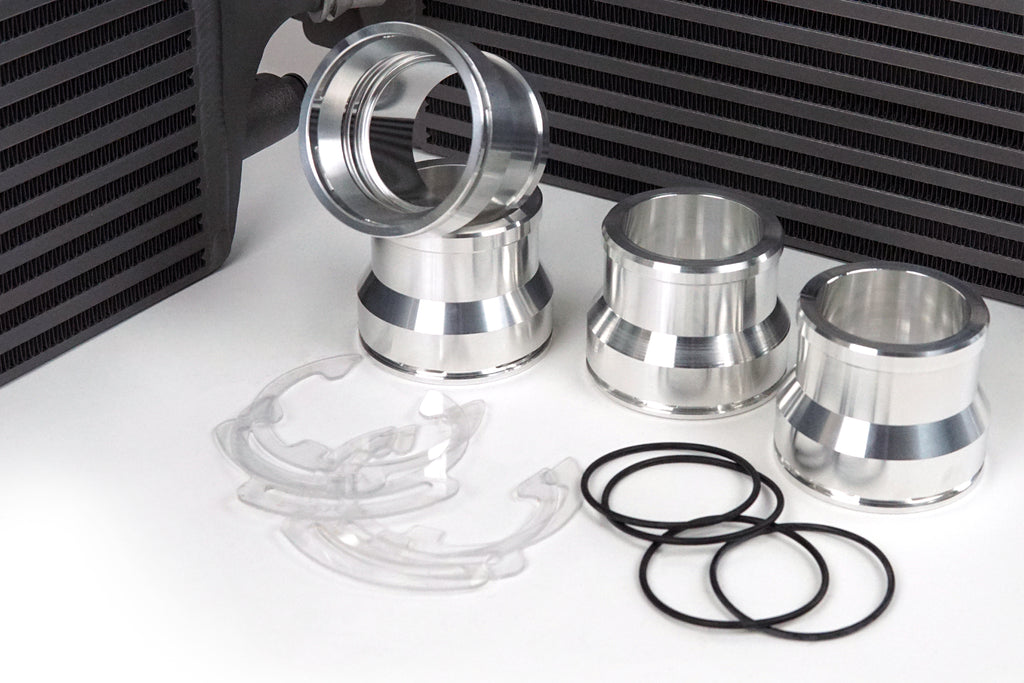 CSF Cooling - Racing & High Performance Division 8112A Porsche 991 911 Turbo / Turbo S Intercooler Fitting Adapters (Discontinued) for Select Porsche 911