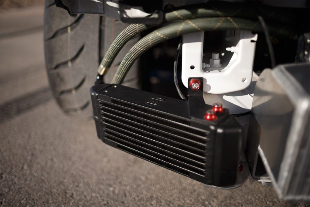 CSF Cooling - Racing & High Performance Division 8119 Universal Dual-Pass Oil Cooler - M22 x 1.5 connections - 13L x 4.75H x 2.16W