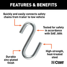 Load image into Gallery viewer, CURT 81260 Certified 3/8" S-Hook (2,000 lbs.)