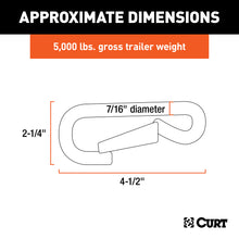 Load image into Gallery viewer, CURT 81277 7/16" Snap Hook (5,000 lbs.)